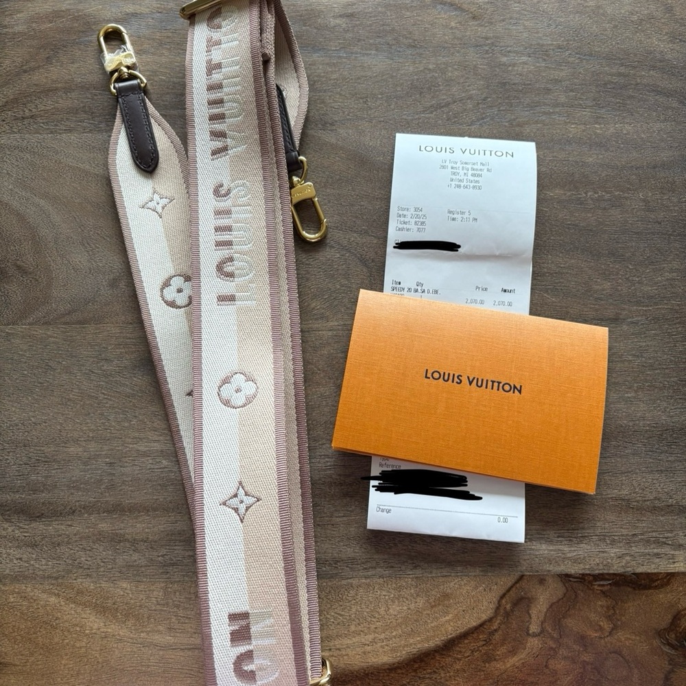 Louis Vuitton Beige and Brown Strap